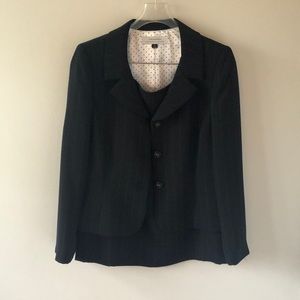 Tahari Pin Stripe Skirt Suit